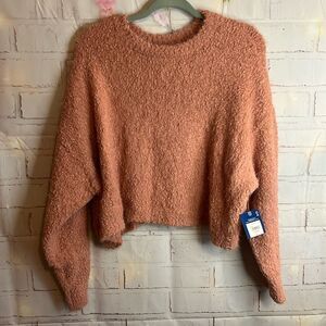 Arizona JeanCompany extra fuzzy super stretchy cropped sweater. XXL NWT
